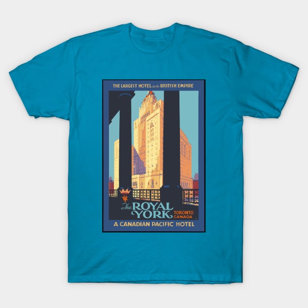 Vintage Poster Royal York T-Shirt by Yaelledark